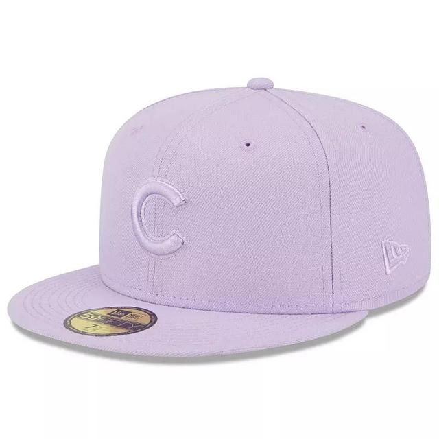 Men's New Era Lavender Chicago Cubs 2023 Spring Color Basic 59FIFTY Fitted Hat Product Image