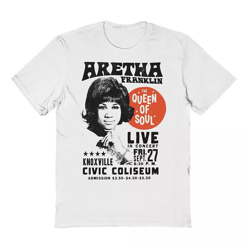 Mens Aretha Franklin Vintage Poster Graphic Tee Product Image