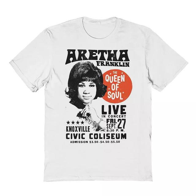 Mens Aretha Franklin Vintage Poster Graphic Tee Product Image