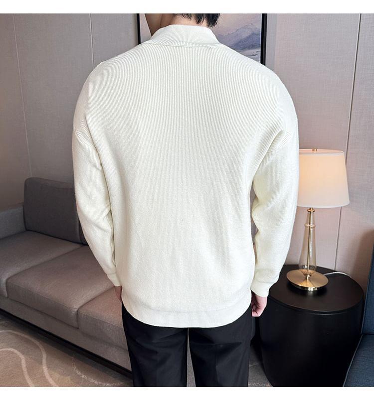 Plain Zip Cardigan Product Image