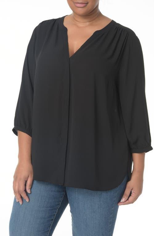 NYDJ Semisheer Pintuck Blouse Product Image