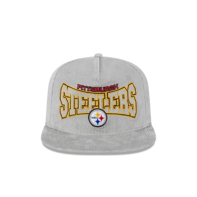 Pittsburgh Steelers Gray Cord Golfer Hat Male Product Image