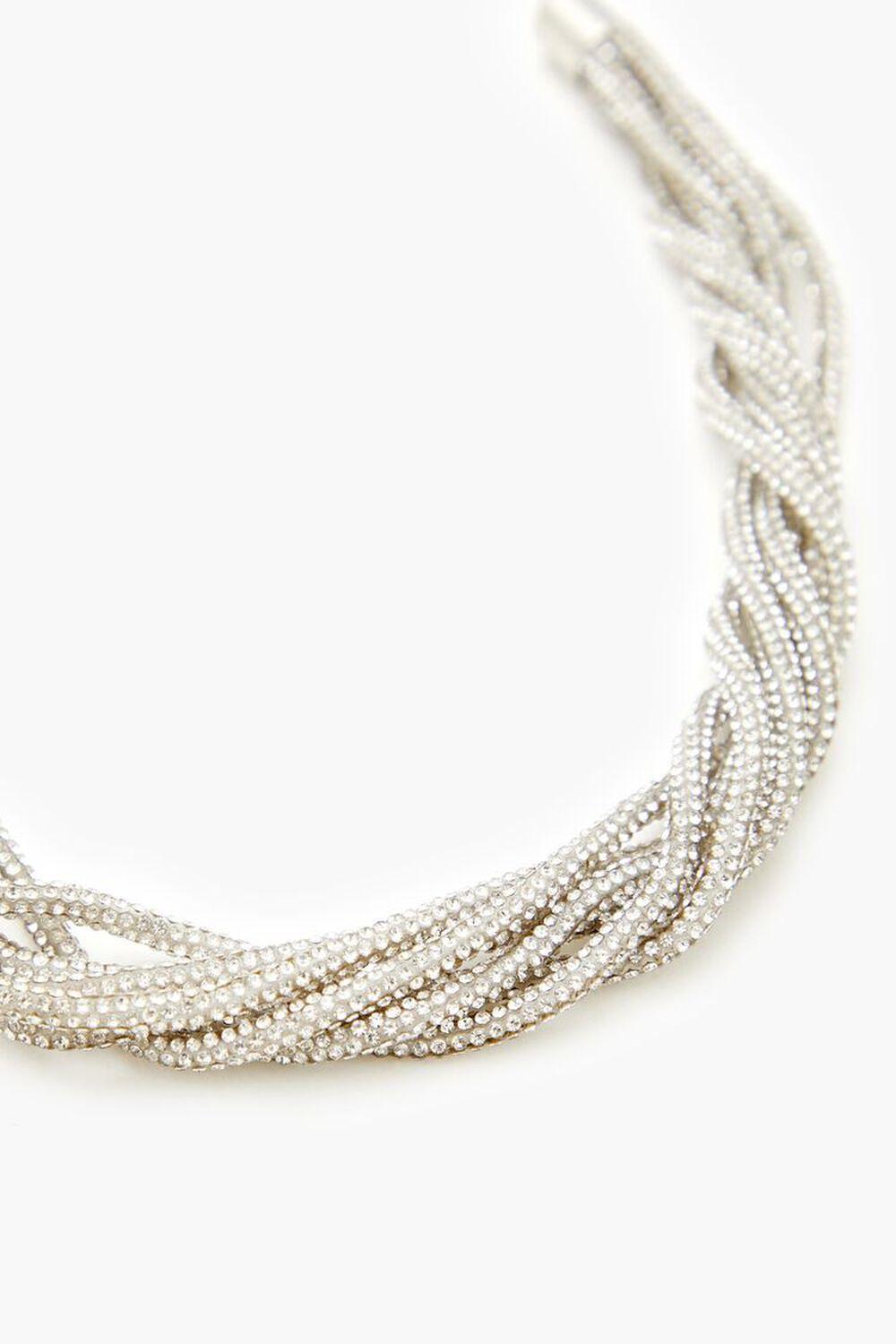 Twisted Rhinestone Statement Necklace | Forever 21 Product Image