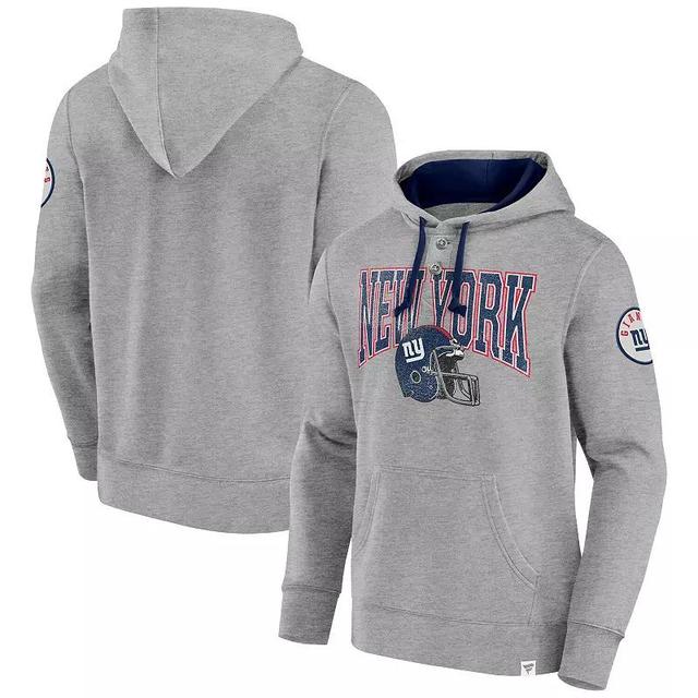 Mens Fanatics Heather Gray New York Giants Label Maker Pullover Hoodie Product Image