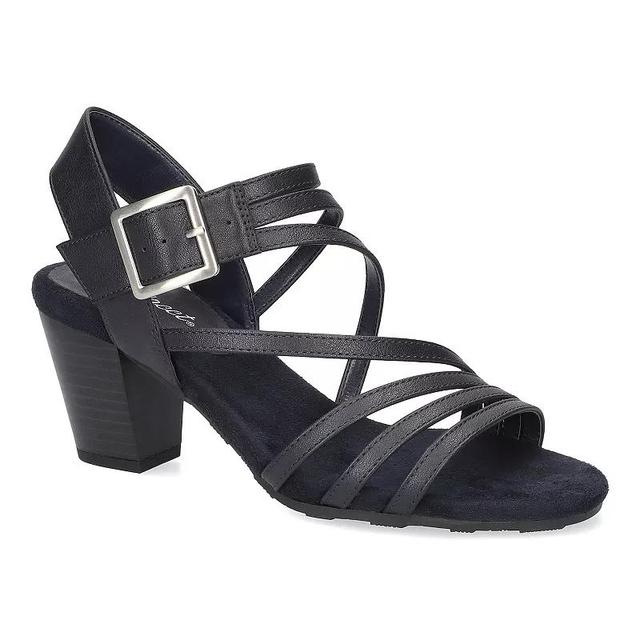 Easy Street Orien Womens Block Heel Sandals Blue Product Image