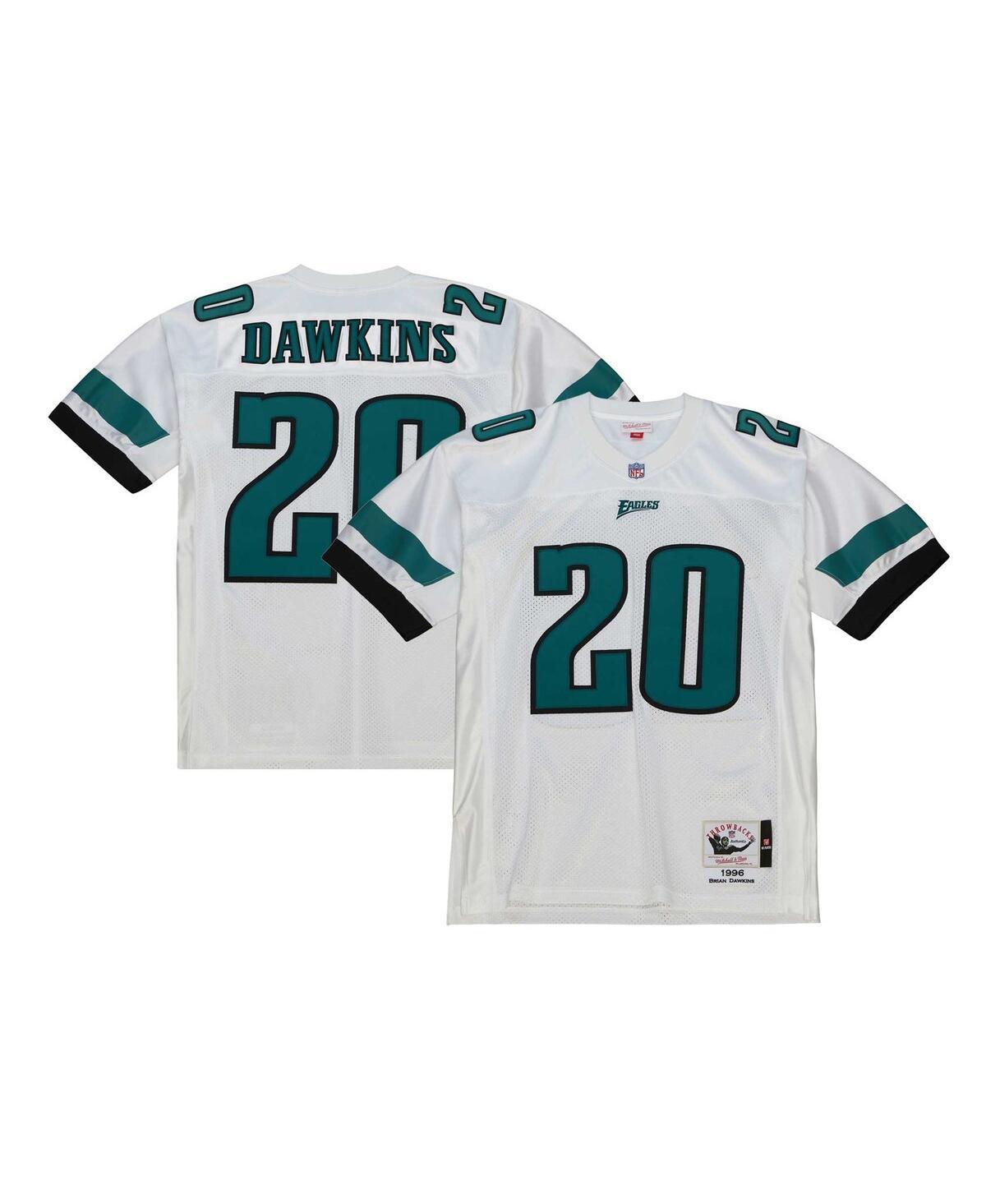 Mens Mitchell & Ness Brian Dawkins White Philadelphia Eagles 1996 Authentic Jersey - White Product Image