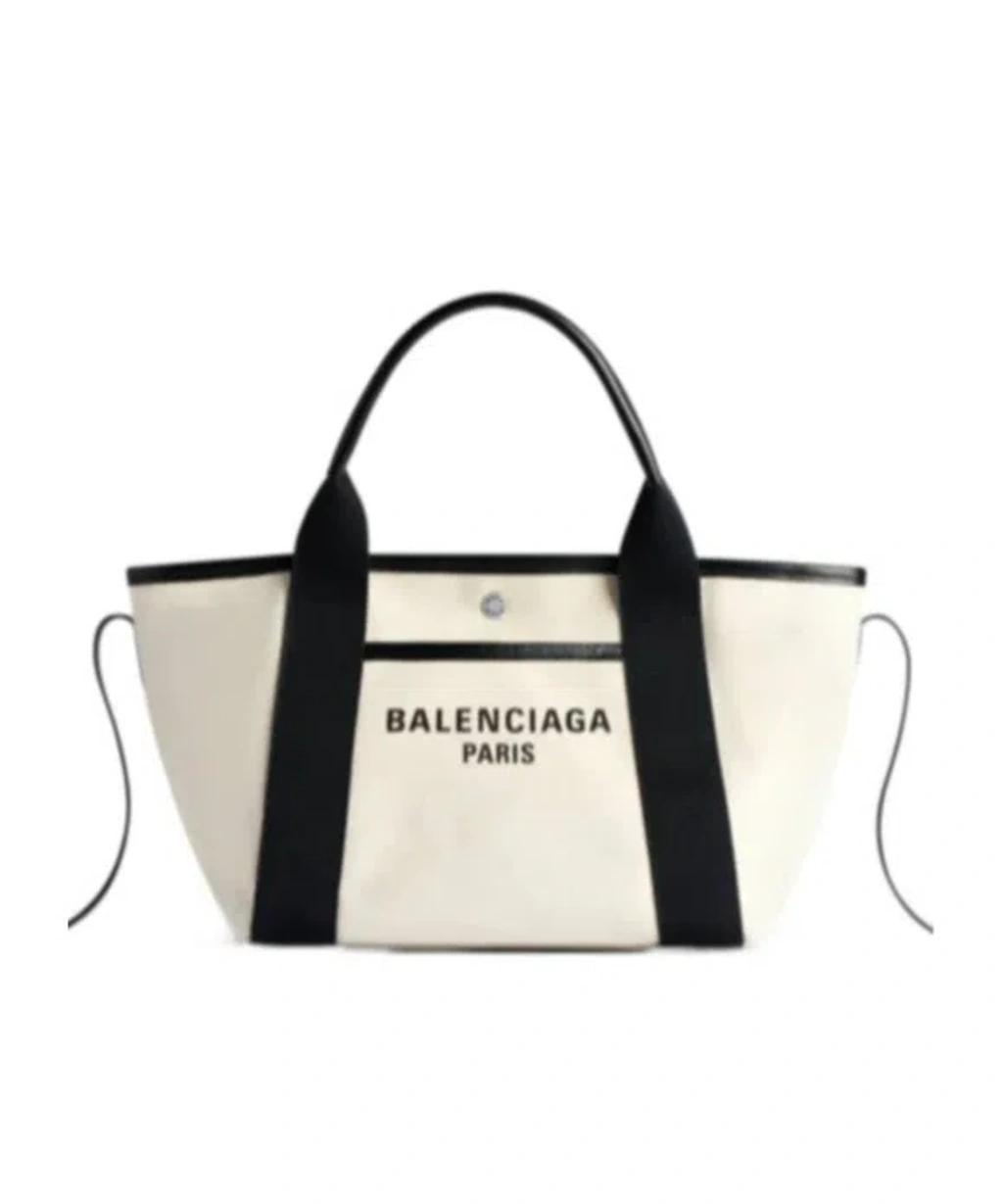 BALENCIAGA Biarritz Small Tote Bag In White Product Image