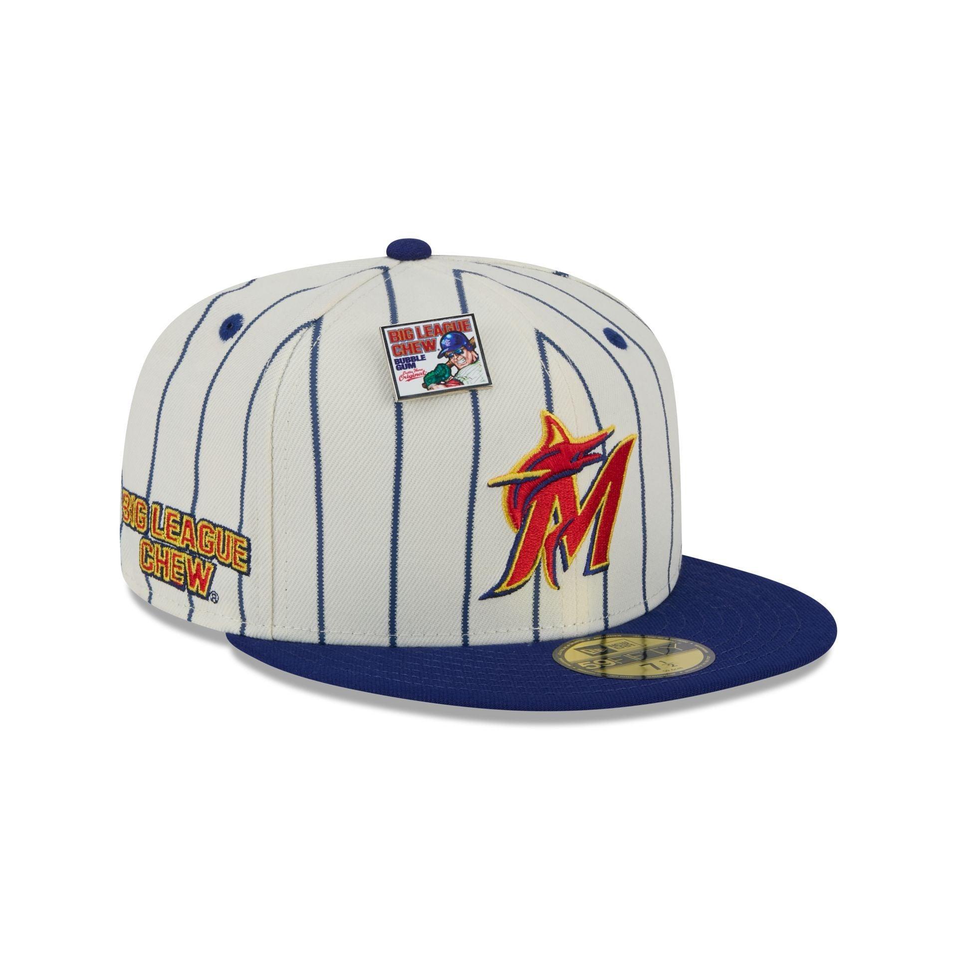 Big League Chew X Miami Marlins Pinstripe 59FIFTY Fitted Hat Male Product Image