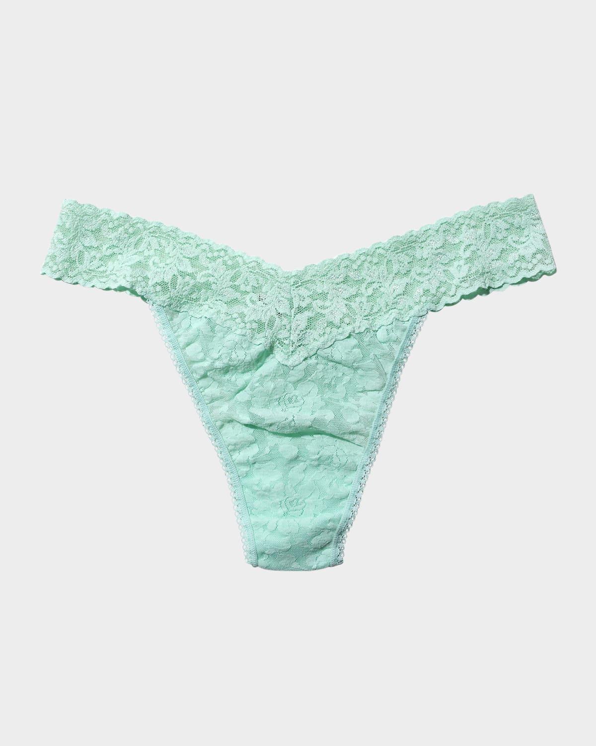 Stretch Lace Traditional-Rise Thong Product Image