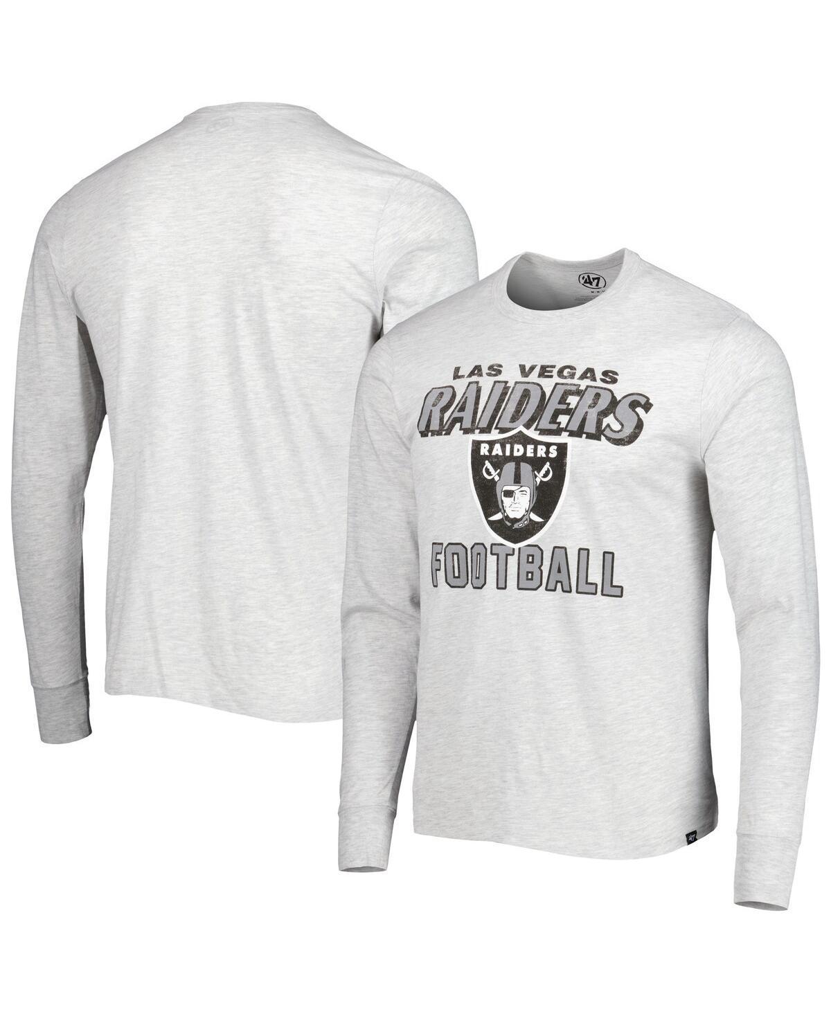 Mens 47 Heathered Gray Las Vegas Raiders Dozer Franklin Long Sleeve T-Shirt Product Image