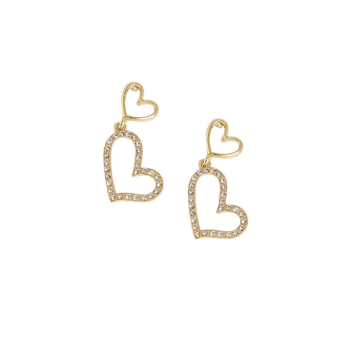 Sohi Womens Heart Drop Earrings Product Image