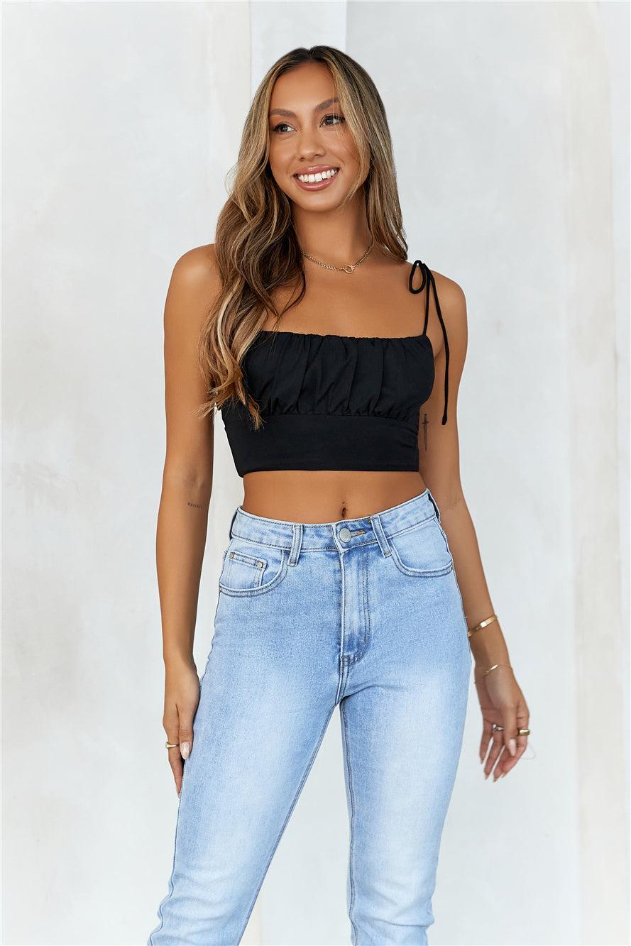 HELLO MOLLY Katherina Crop Black Product Image