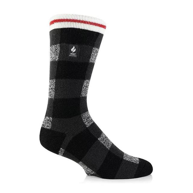 Mens Heat Holders Lite Midweight Plaid Thermal Socks Product Image