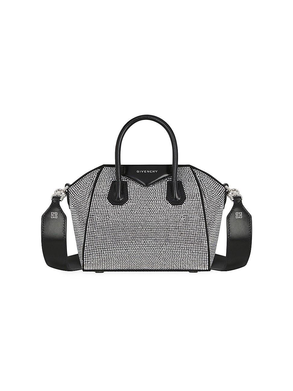 Givenchy Toy Antigona Crystal Embellished Satin Satchel Product Image