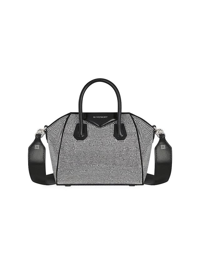 Womens Antigona Top Handle Bag In Satin With Strass Product Image