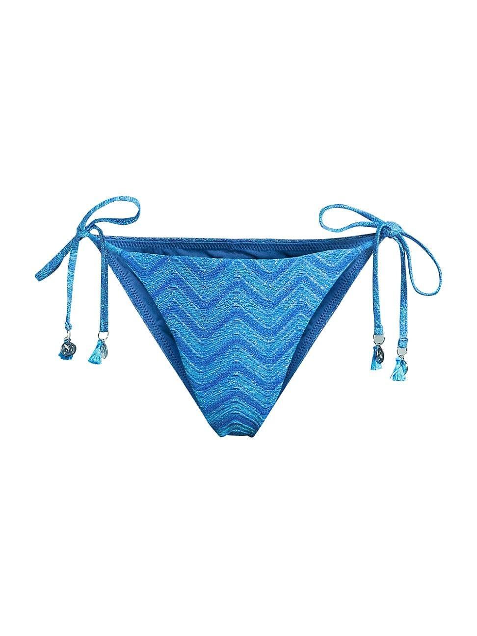 Womens Jacquard String Bikini Bottom Product Image