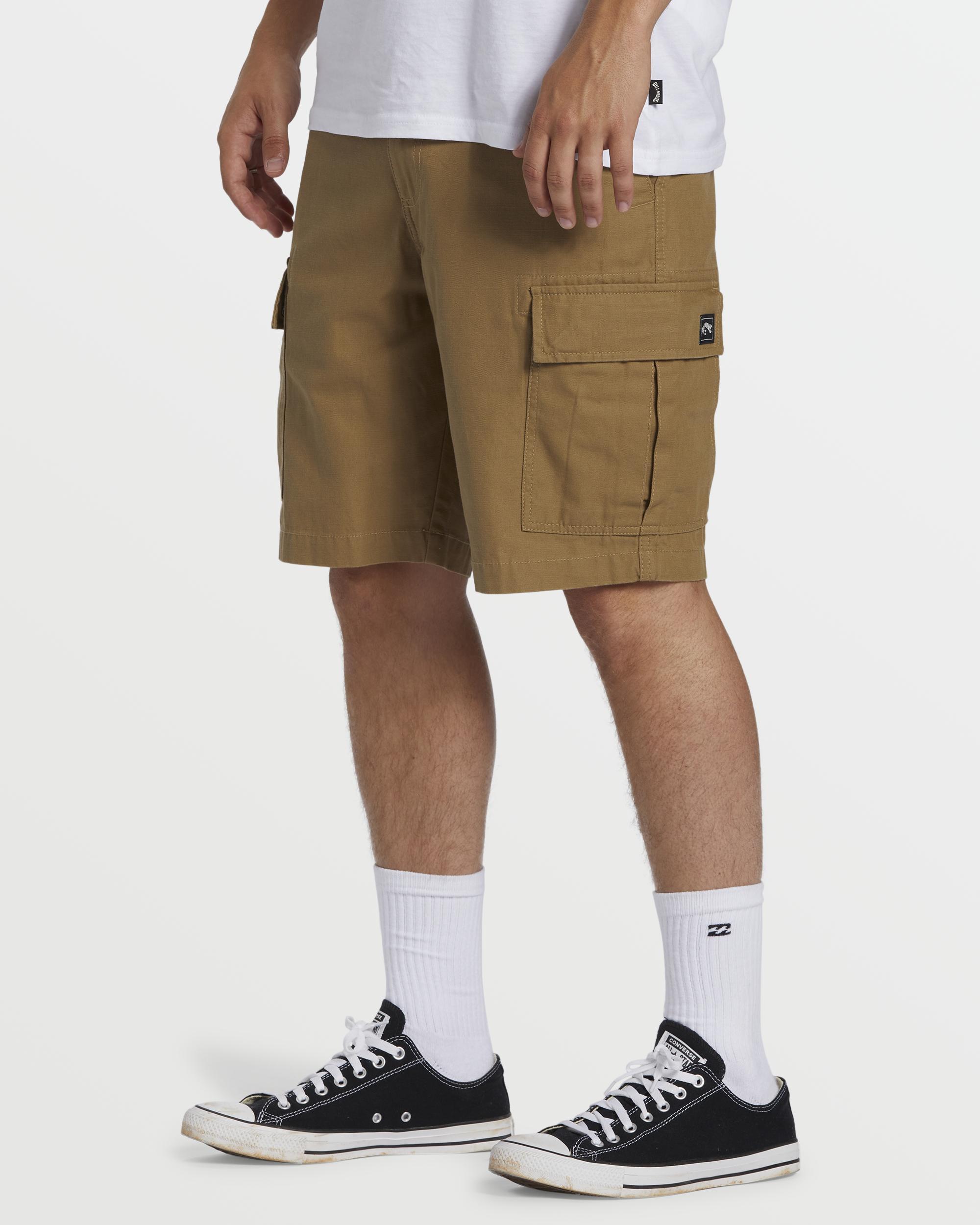 Combat Cargo 21" Shorts - Light Khaki Male Product Image