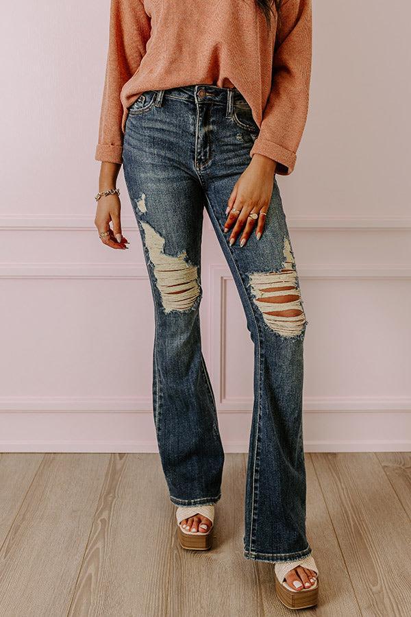 Judy Blue The Athena High Waist Distressed Flare product image