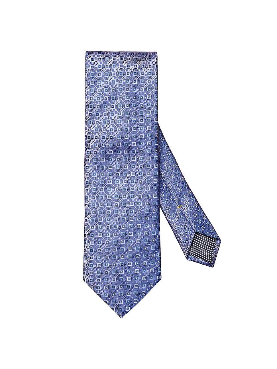 Mens Geometric Silk Tie Product Image