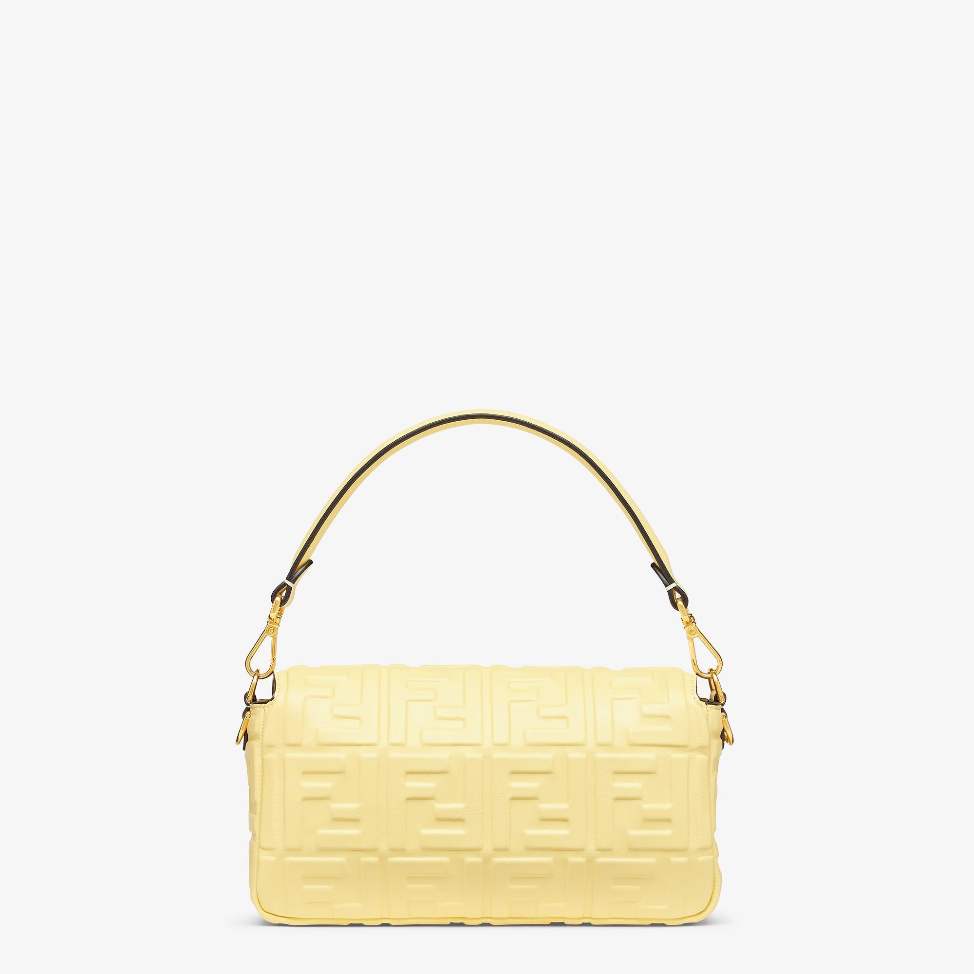 BaguetteYellow nappa leather bag Product Image