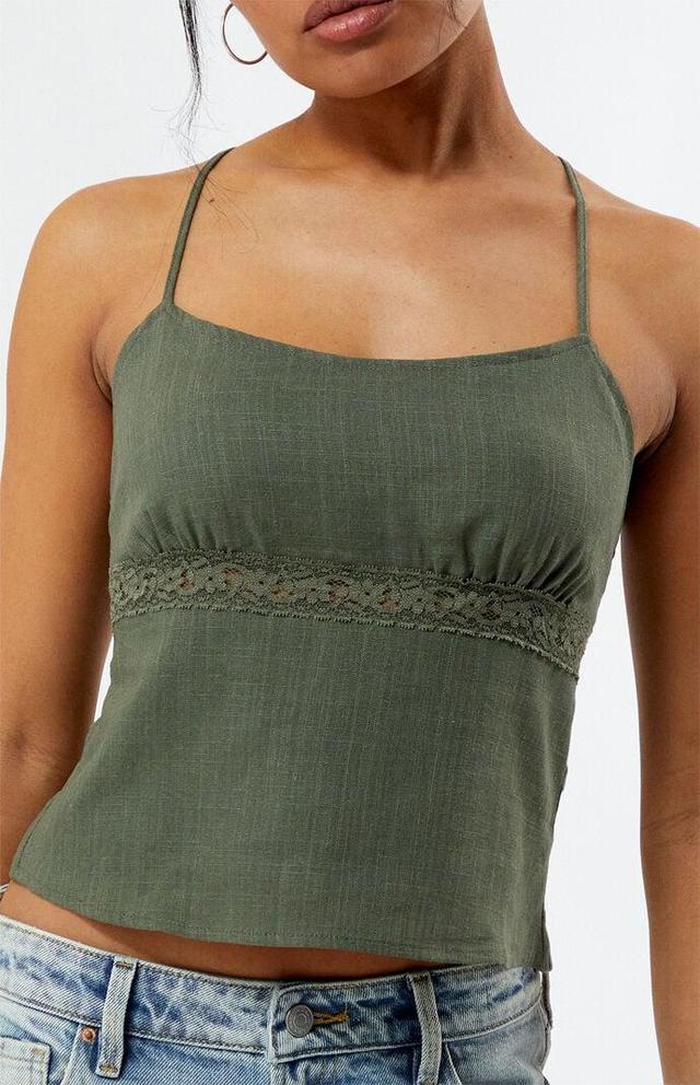 Women's Lace Tie Back Cami Top Product Image