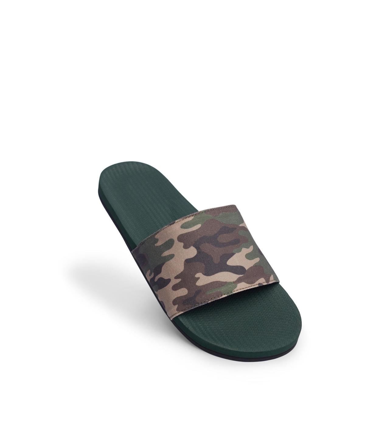 Indosole Mens Slide Camo - Black Product Image