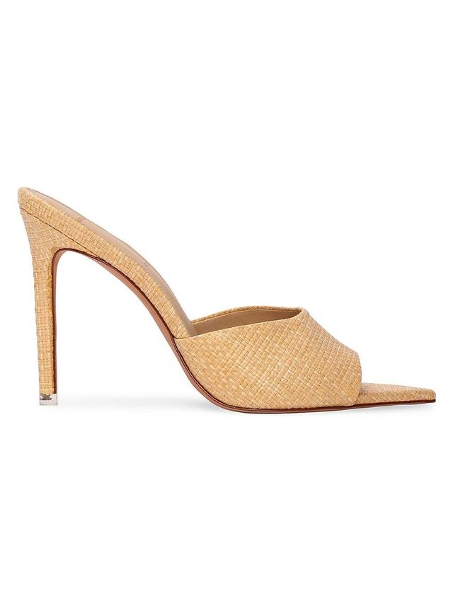 Womens Bella Raffia High Heel Mules Product Image