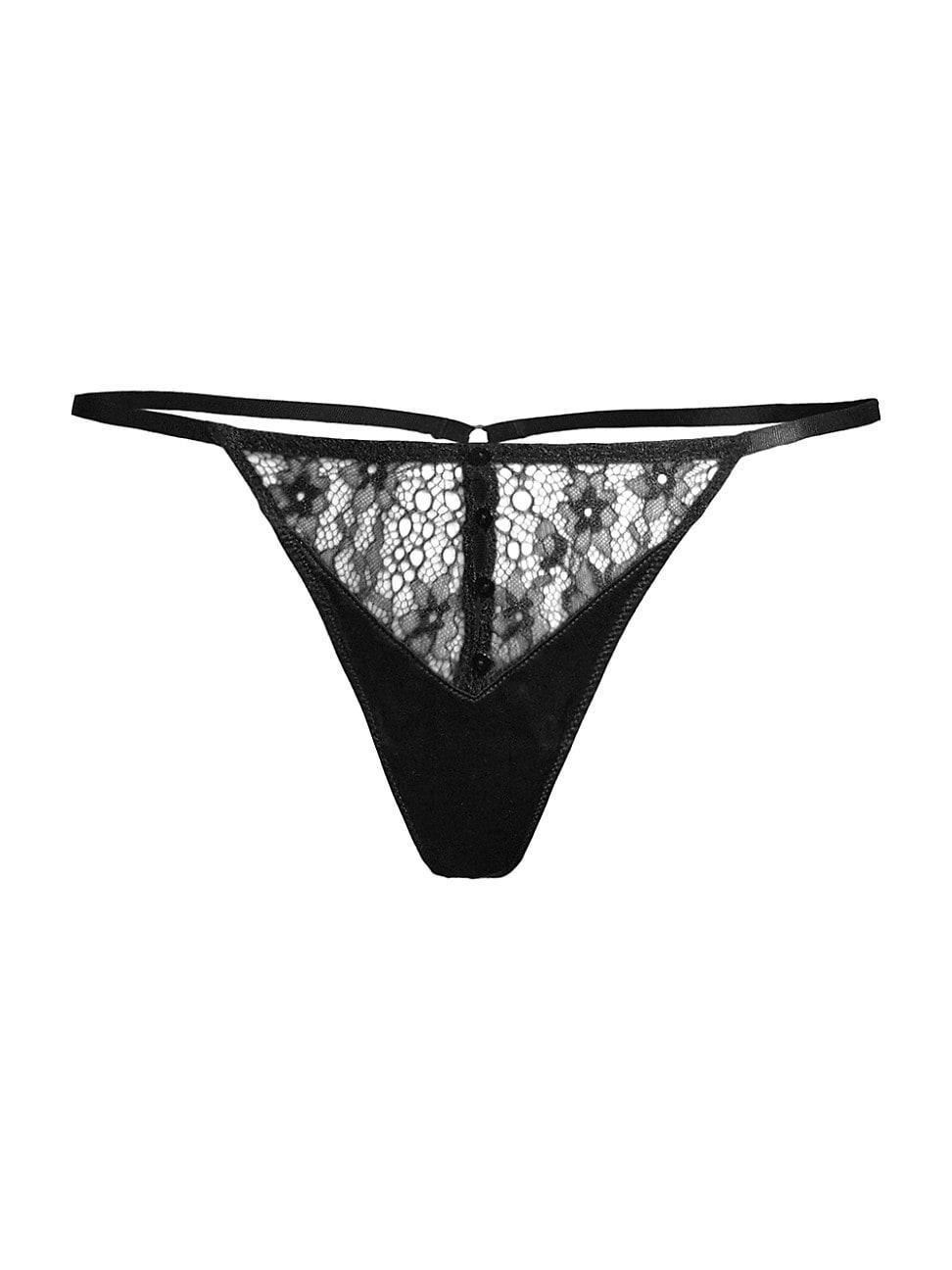 Womens La Reve Eyelash Lace Thong Product Image