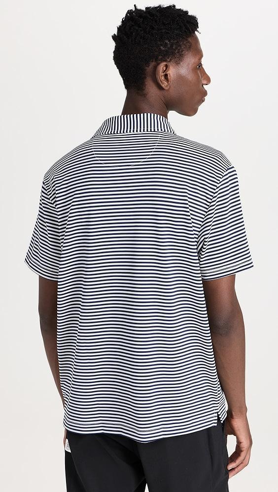 Quiet Golf Crest Striped Polo | Shopbop Product Image