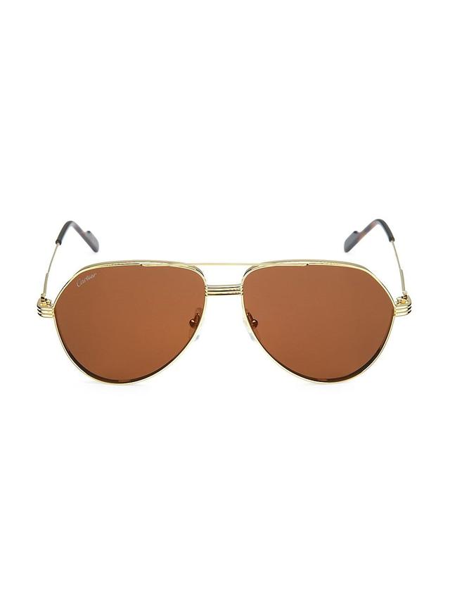 Mens 61MM Aviator Sunglasses Product Image