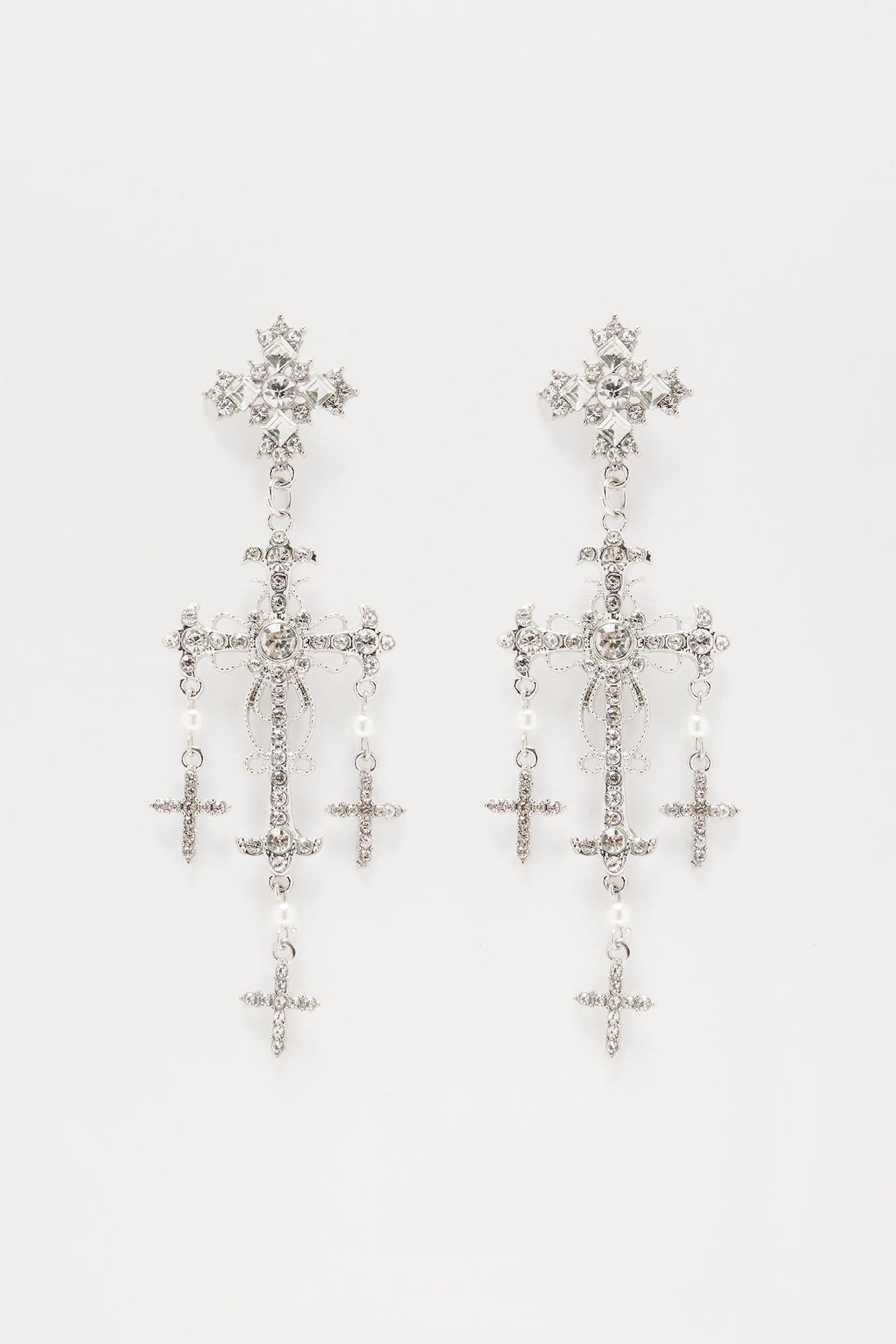 Royal Sunday Earrings - Silver Product Image