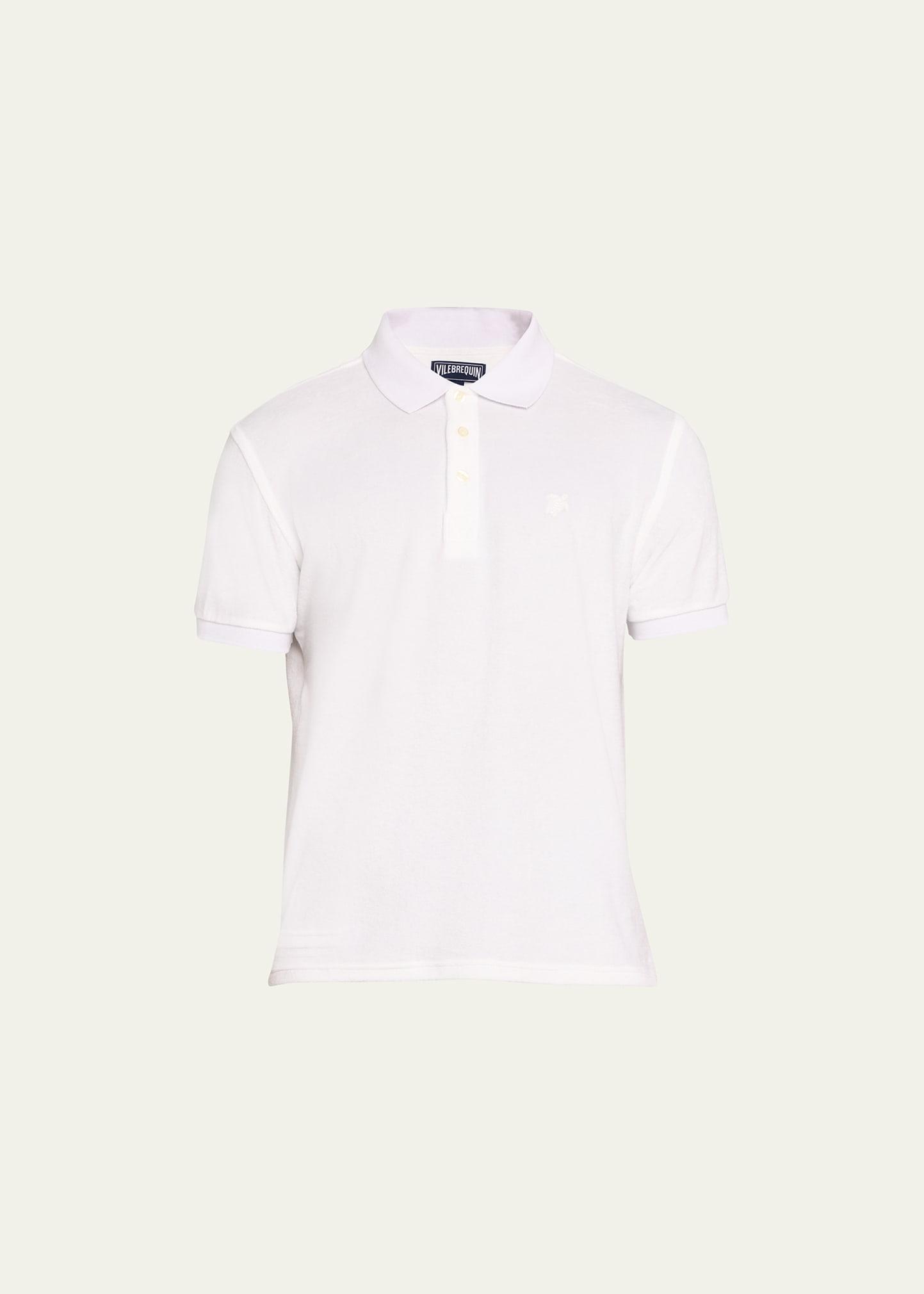 Mens Terry Polo Shirt Product Image