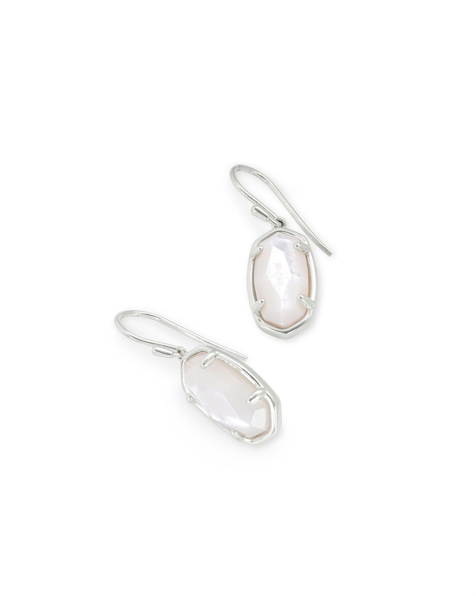 Lee Sterling Silver Drop Earrings in Ivory Mother-of-Pearl Product Image