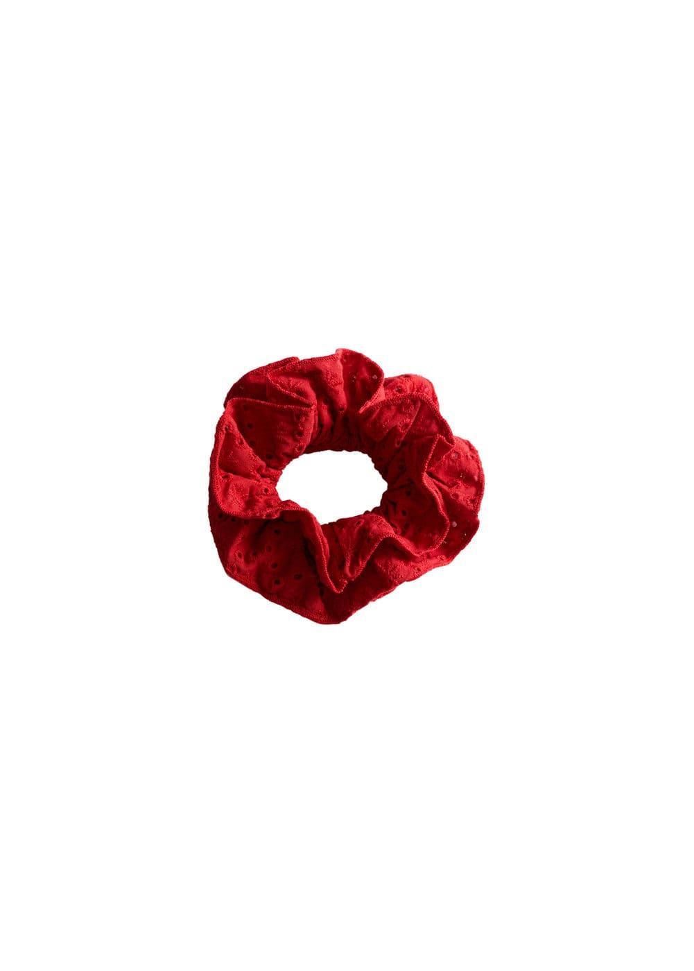 MANGO - Embroide maxi scrunchie - One size - Women Product Image