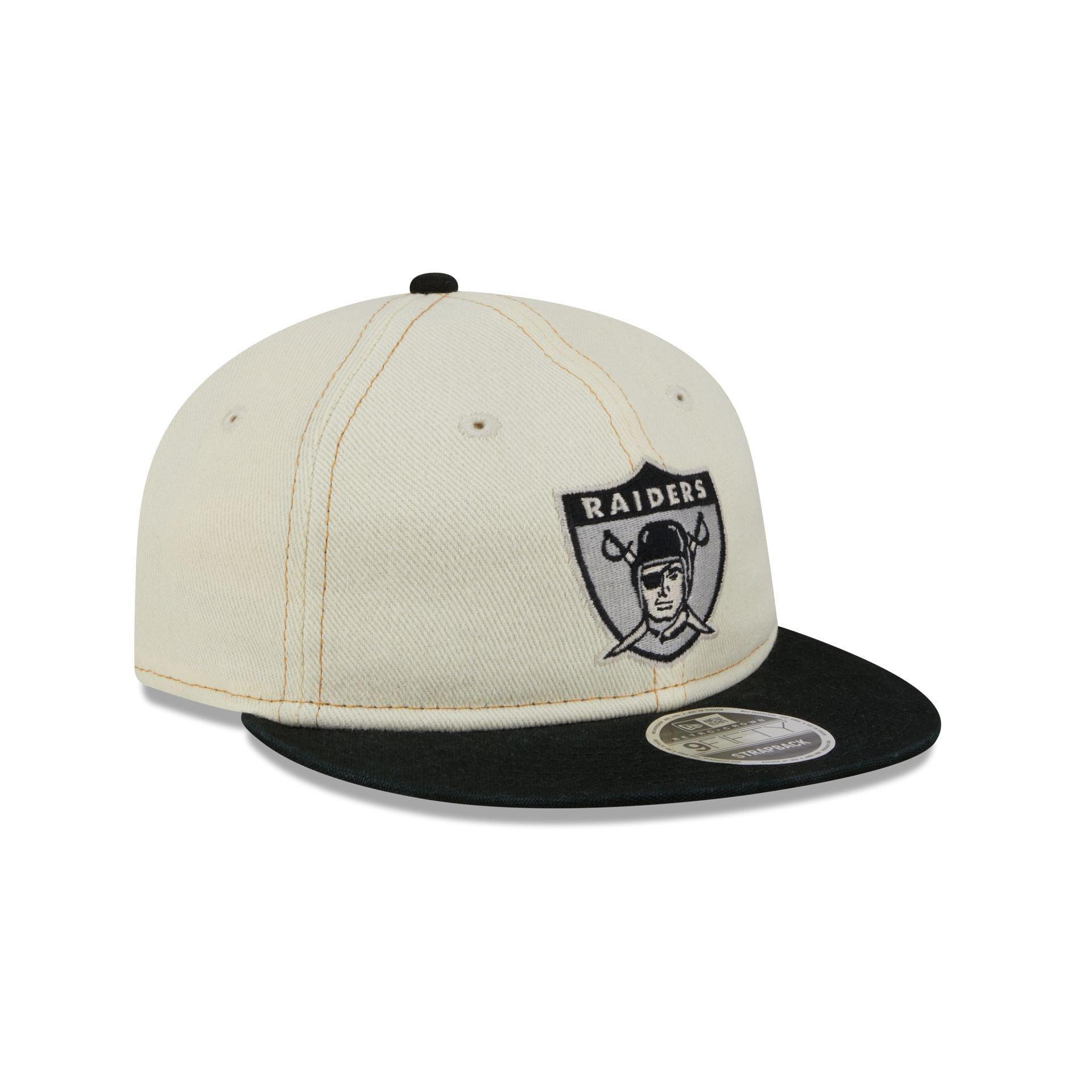 Las Vegas Raiders Chrome Denim Retro Crown 9FIFTY Adjustable Hat Male Product Image