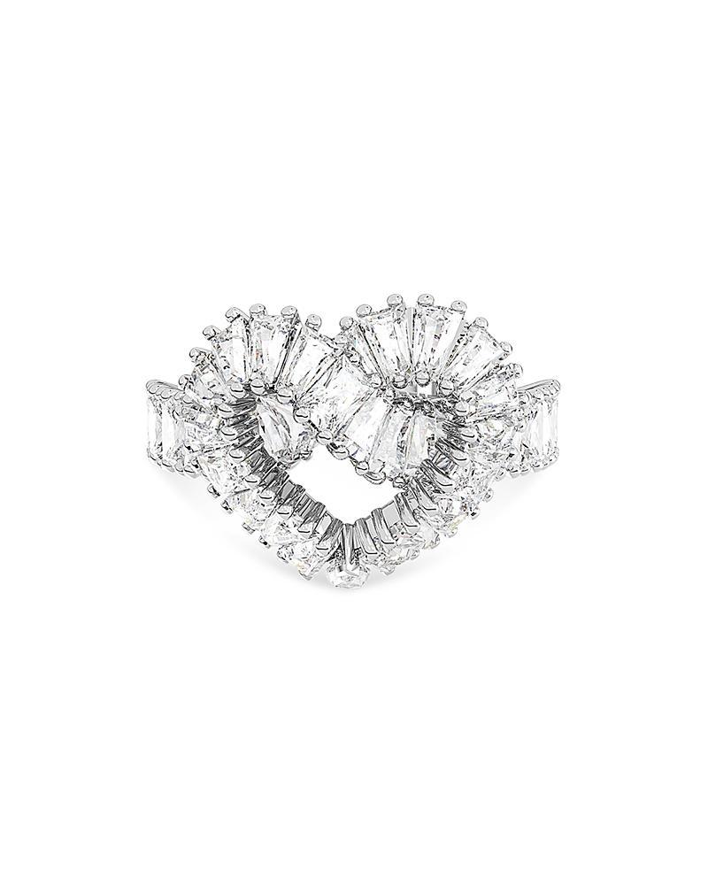 Swarovski Matrix Woven Crystal Heart Ring Product Image