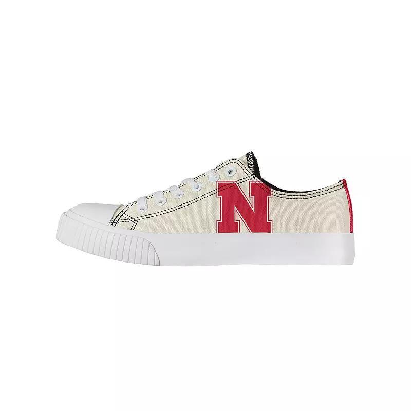 Womens FOCO Cream Wisconsin Badgers Low Top Canvas Shoes Product Image