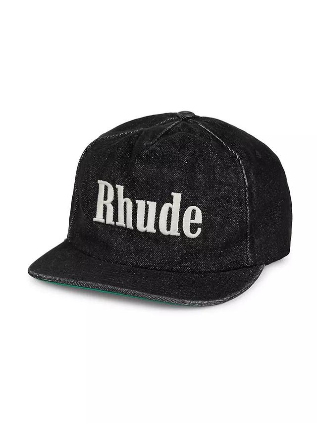 Embroidered Logo Denim Cap Product Image