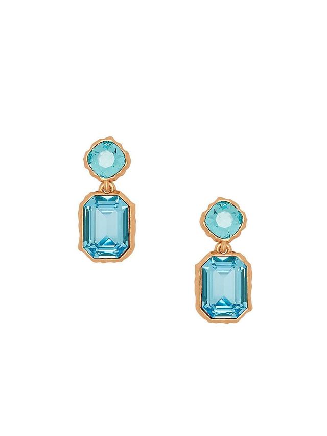 Womens Goldtone & Glass Crystal Drop Earrings Product Image