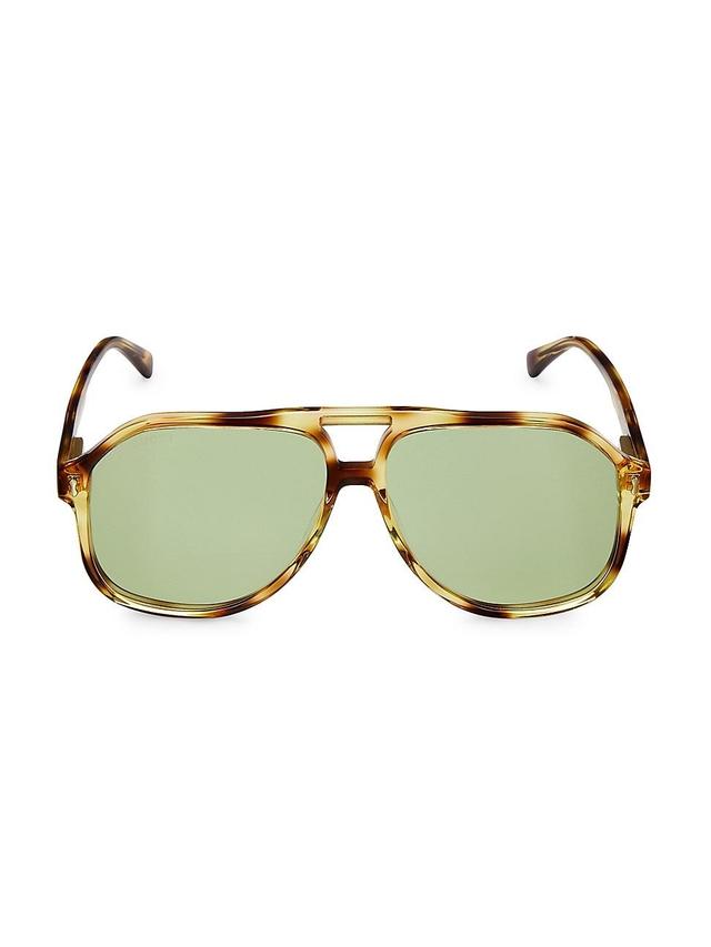 Mens 60MM Pilot Sunglasses Product Image