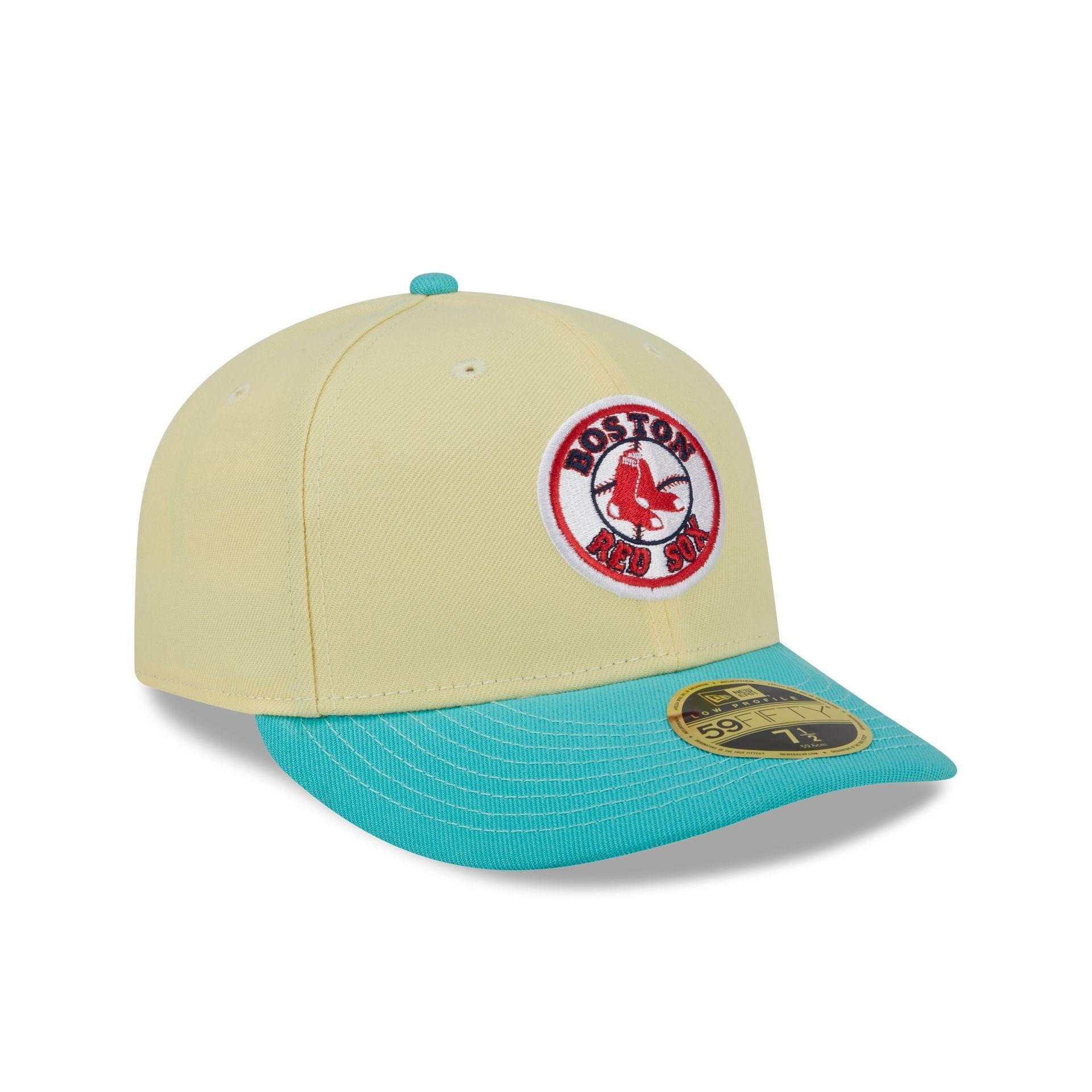 Boston Red Sox Soft Yellow Low Profile 59FIFTY Fitted Hat Male Product Image