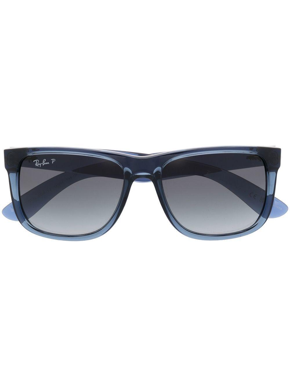 RAY BAN Justin Square-frame Sunglasses In Blue Product Image