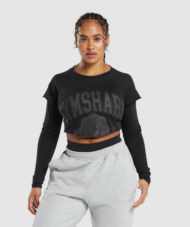 Lifting 2 In 1 Long Sleeve Crop Top Product Image