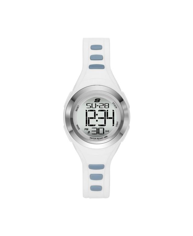 Skechers Womens Tennyson Digital, Polycarbonate Watch White - White Product Image