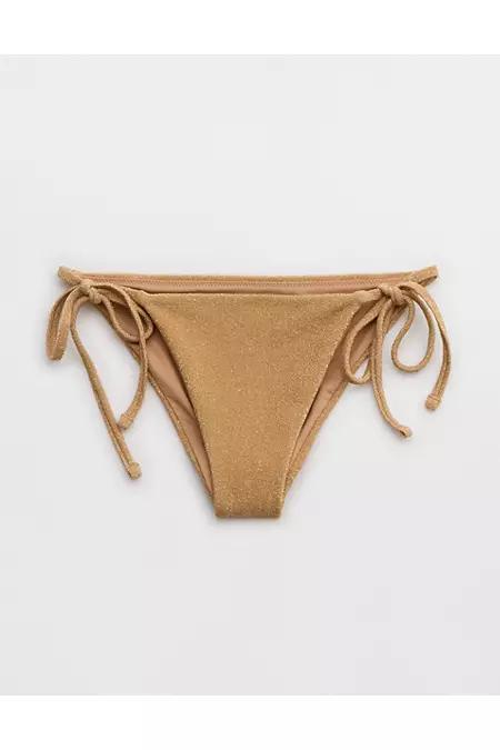 Aerie Sparkle Cheekiest Tie Bikini Bottom Women's Product Image