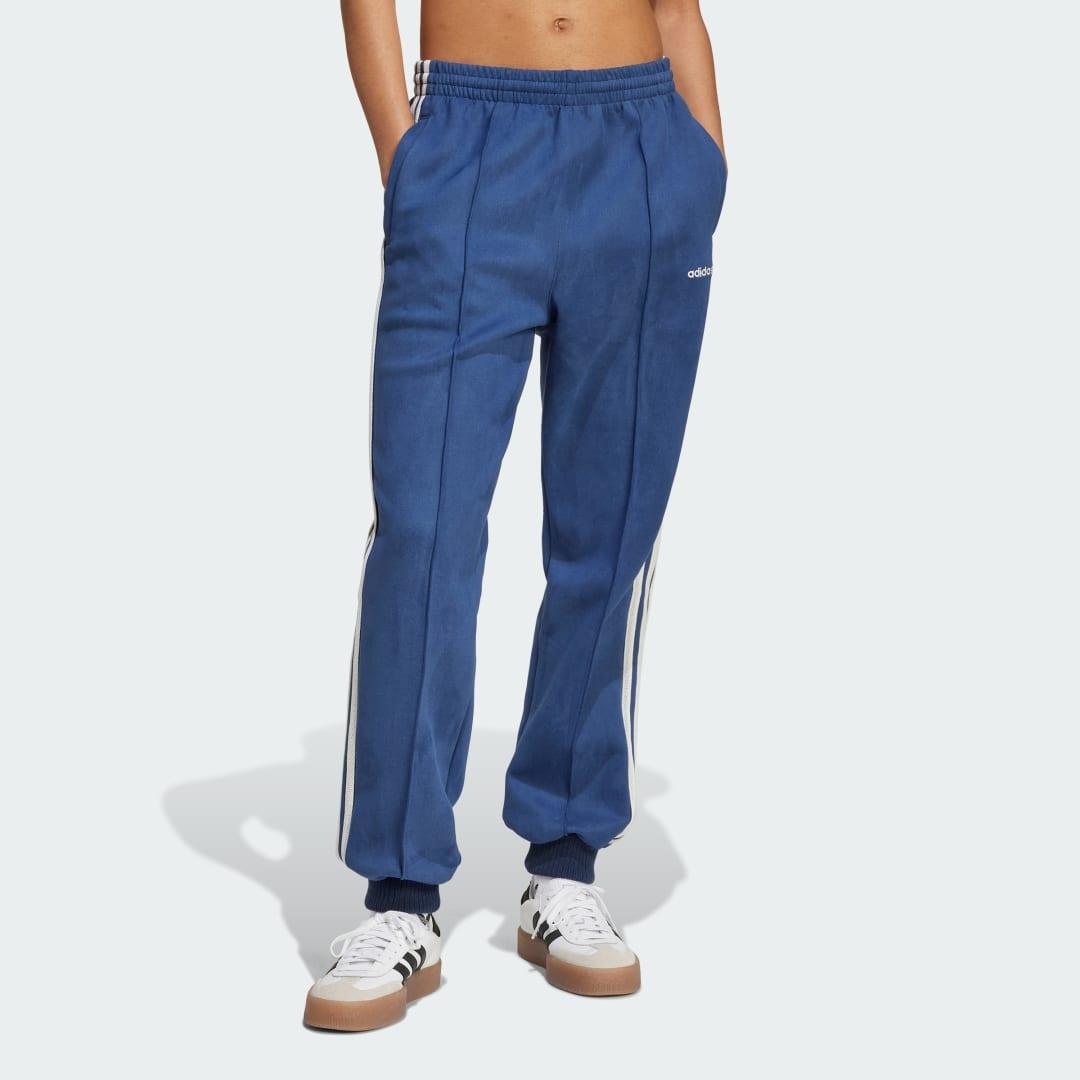 adidas Suede the First Track Pants Night Indigo 2XS Womens Product Image