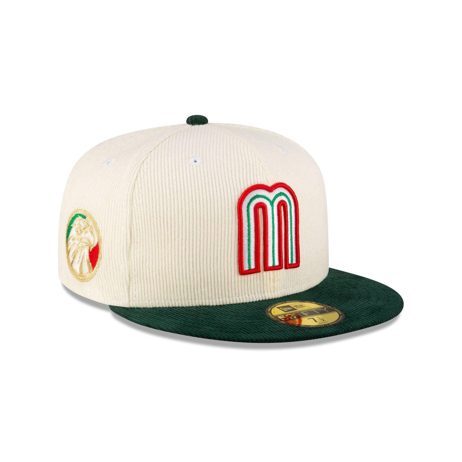 Mexico Baseball Chrome Green Corduroy 59FIFTY Fitted Hat Male Product Image