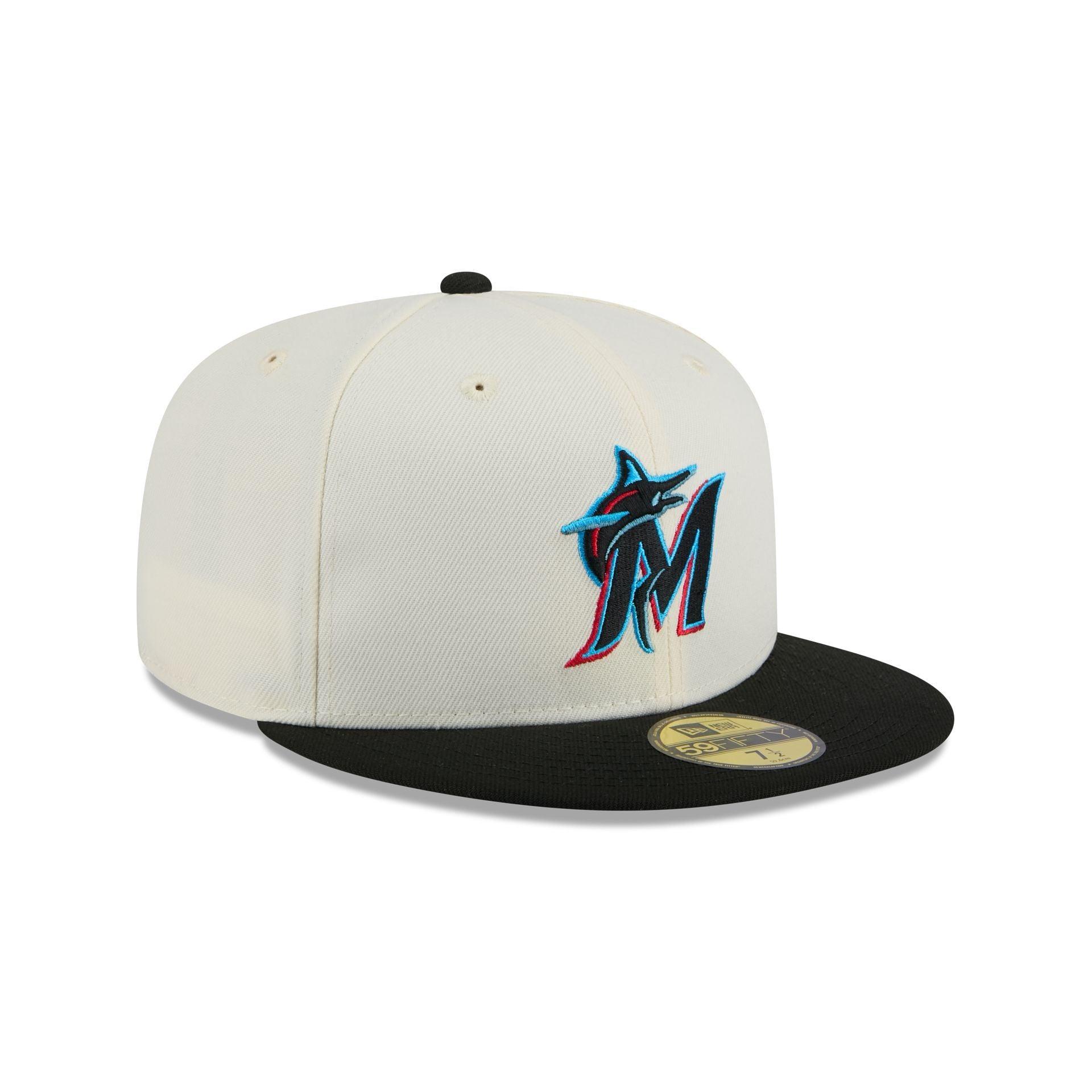 Miami Marlins Chrome 59FIFTY Fitted Hat Male Product Image