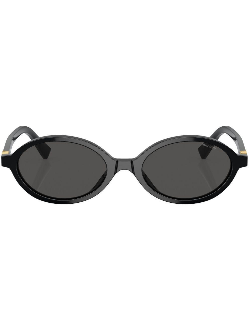 logo-lettering oval sunglasses product image