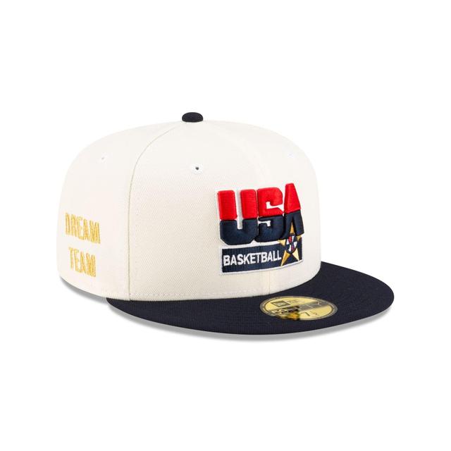 Dream Team Chrome White Alt 59FIFTY Fitted Hat Male Product Image